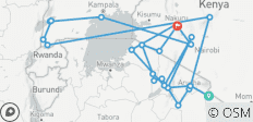  Aventura Clásica en África Oriental - Maasai Mara y Serengeti, Trekking con Gorilas y más - 21 días - 24 destinos 