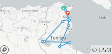  Tunesien Reise, Kleingruppenreise, französischsprachiger Führer - 12 Destinationen 