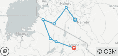  8 jours de safari dans le Serengeti, le Masai Mara, le lac Nakuru et le Ngoronogro - 7 destinations 