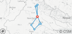  Gouden Driehoek met Tijgersafari en Shimla Speelgoedtrein - 14 bestemmingen 