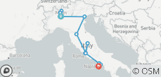  Grand Italy Journey: Milan to Naples in 14 Days - 15 destinations 