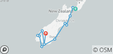  Neuseeländische Küstenexpedition mit Queenstown Escape Wellington → Queenstown - 12 Destinationen 