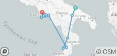  8 days Tour of Calabria and the Beautiful Costiera - 17 destinations 