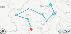  15 Tage Rajasthan mit Taj Mahal &amp; Wildlife Safari - 10 Destinationen 