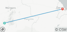  1 jour de safari de la faune nationale de Mikumi en Sgr-Train - 3 destinations 