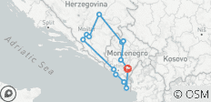  Circuit découverte de 7 jours au Monténégro et en Bosnie - 13 destinations 