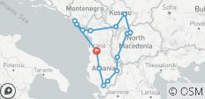 4-Country Balkan Odyssey: 8-Day Tour Experience - 15 destinations 