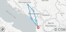  Bosnia, Montenegro &amp; Albania: From Peaks to History in 4 Days - 7 destinations 