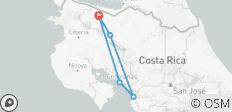  Itinéraire Pura Vida - Avec véhicule de location - 5 destinations 