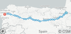  Camino de Santiago · Way of St. James · French Way · From Roncesvalles to Santiago de Compostela - 35 destinations 