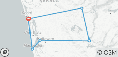  Kerala : Circuit de 6 jours avec séjour dans une cabane dans les arbres et promenade en bateau à moteur - 6 destinations 