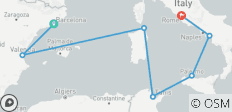  Amalfikust, Afrika &amp; Iberia Barcelona naar Rome (Civitavecchia) - 7 bestemmingen 