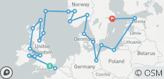  Scandinavia &amp; the British Isles London (Tilbury) to Stockholm - 22 destinations 