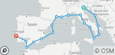  Découverte de l\'Adriatique et de la Méditerranée De Venise (Fusina) à Lisbonne - 18 destinations 