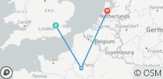  From Big Ben to Canals: London, Paris &amp; Amsterdam - 3 destinations 