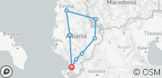  From Saranda or Corfu to Ohrid, Tirana, Gjirokaster in 4 Days Tour - 8 destinations 