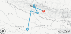  De Varanasi à Katmandou : Temples, sentiers et randonnées dans l\'Himalaya - 9 destinations 