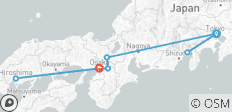  8 jours de voyage au Japon en mini-groupe avec max. 6 personnes, hôtels 3/4 étoiles - 8 destinations 