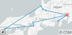  11 jours - Circuit au Japon en mini groupe avec famille, max. 6 personnes et hôtels 3 et 4 étoiles - 11 destinations 