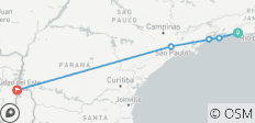  Von Rio zu den Iguazu-Fällen und Ilha Grande und Paraty (15 Tage - 7 Destinationen 