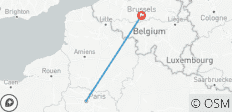  7 jours à travers Paris et Bruxelles : De la Tour Eiffel à la Grand Place - 2 destinations 