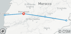  7 jours d\'excursion dans le désert du Maroc au départ de Marrakech - 6 destinations 