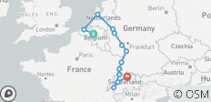  Rheinische Weihnachtsmärkte mit Brügge &amp; Schweiz 2027 - 15 Tage (von Brüssel bis Zürich) - 13 Destinationen 