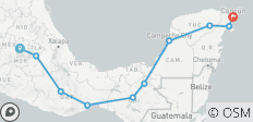  Mexiko Rundreise - 20 Tage aktiv durch Mexikos Vielfalt - 10 Destinationen 