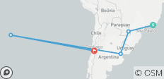  Südamerika-Reise mit Santiago &amp; Osterinsel UK-Version mit 1 Übernachtung vor Rio - 5 Destinationen 