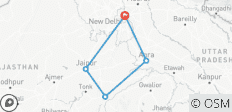  4 Days Golden Triangle with Ranthambore Safari with Taj Mahal Sunrise - 5 destinations 