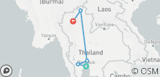  PRIVÉ - VOYAGES DE BANGKOK AU NORD DE LA THAÏLANDE 10 JOURS 9 NUITS - 5 destinations 