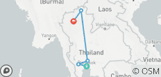  PRIVATE - JOURNEYS FROM BANGKOK TO NORTHERN THAILAND 10 DAYS 9 NIGHTS - 5 destinations 