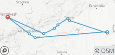  Sahara Escape – 4-Day Shared Tour from Marrakech to the Golden Dunes - 11 destinations 