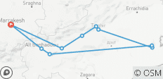  3-Day Public Tour to the Moroccan Sahara – Valleys, Gorges &amp; Desert Camp - 10 destinations 