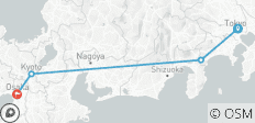  Journey Through the Heart of Japan Tokyo to Osaka (Tokyo to Osaka) - 4 destinations 