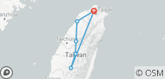  Circuit privé de 5 jours des trois plus grandes villes de Taïwan (classique) - 6 destinations 