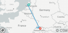  Rhine Highlights 2026 - 8 Days (from Amsterdam to Zurich) - 6 destinations 