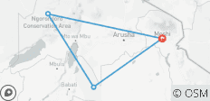  Safari de 2 jours en Tanzanie - 4 destinations 