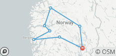 Norway Round Trip - 8 Days the Most Beautiful Fjords in the World - 8 destinations 