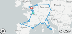  European Quest (Standard, Winter (jusqu\'à mars 27), Start Paris, Classic) - 25 destinations 