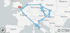  European Trail (Standard, Winter ( Until Mar \'27), Start Amsterdam, Classic) - 23 destinations 