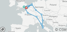  Découverte de l\'Europe (Plus, été (jusqu\'à mars 27), départ d\'Amsterdam, classique) - 16 destinations 