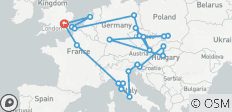  European Trail (Standard, Summer ( Until Mar \'27), Start London, Classic) - 24 destinations 