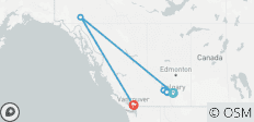 Aventure Aurora Hiver dans les Rocheuses canadiennes et le Yukon (de Calgary, AB à Vancouver, BC) - 7 destinations 