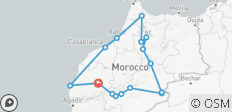  Circuit de 12 jours au Maroc depuis Marrakech via Chefchaouen, Fès et le Sahara, nord - 16 destinations 