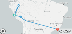 Antarctic Voyage with South American Discovery &amp; Amazon Cruise Lima → Rio de Janeiro (2027) - 14 destinations 