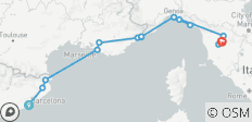  Mediterranean Coastal Journey Spain, France &amp; Italy (Barcelona to Tuscan Countryside) (2026) - 17 destinations 