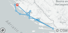 Kreuzfahrt zu den Höhepunkten Dalmatiens in der Region Zadar und Split (Luxusbootkategorie) - 13 Destinationen 