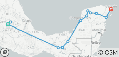  Aztèques et Mayas avec le train maya - 14 destinations 