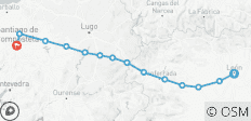  Camino de Santiago · Way of St. James · French Way · From León to Santiago de Compostela - 14 destinations 